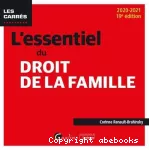 L'essentiel du droit de la famille 2020-2021